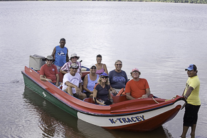 The Group Getting Ready to leave for Rockstone, Guyan